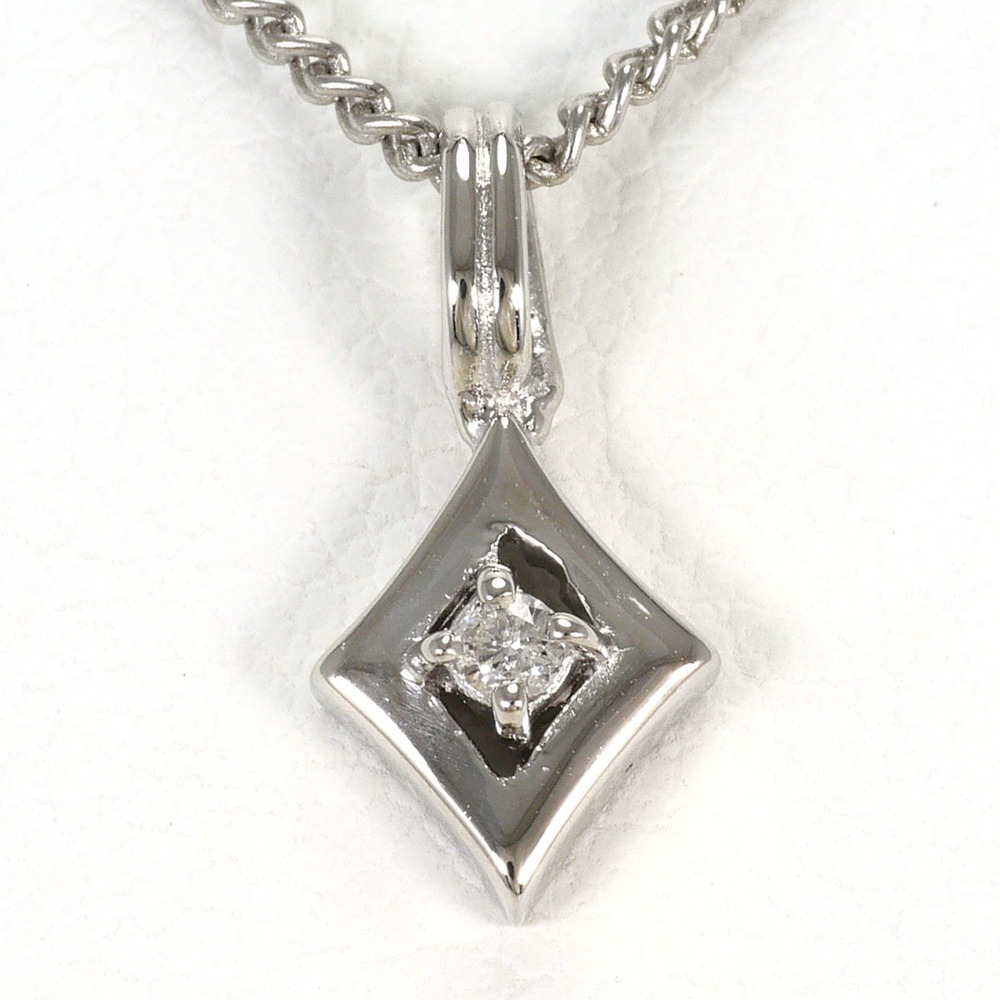 VINTAGE Silver Diamond Necklace
